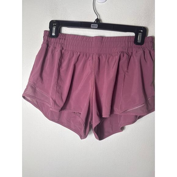 Lululemon Dark Mauve Athletic Shorts Sz 10 - Picture 1 of 2